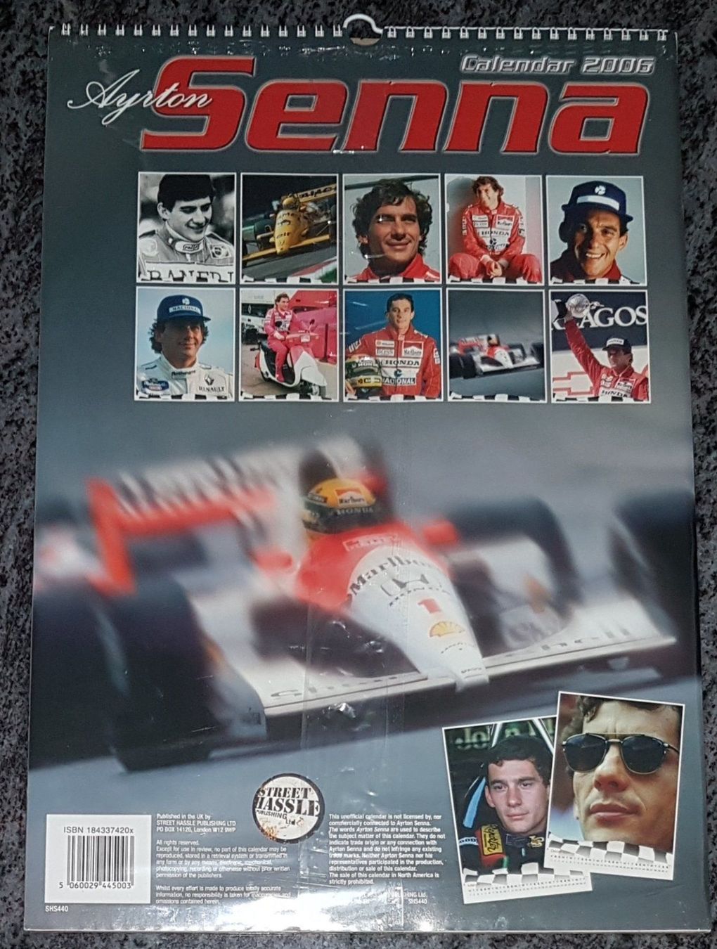 Calendari: AYRTON SENNA - CALENDRIER  2006 – Nuovo e nell'imballaggio originale da Peseux venduto da Black-Falcon 1