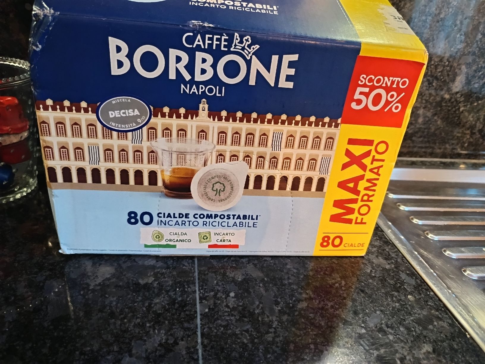 Lebensmittel & Spezialitäten: Caffè Borbone Napoli 80 Cialde Compostabili Maxi Formato – Neu und originalverpackt aus Hünenberg von Man_662d