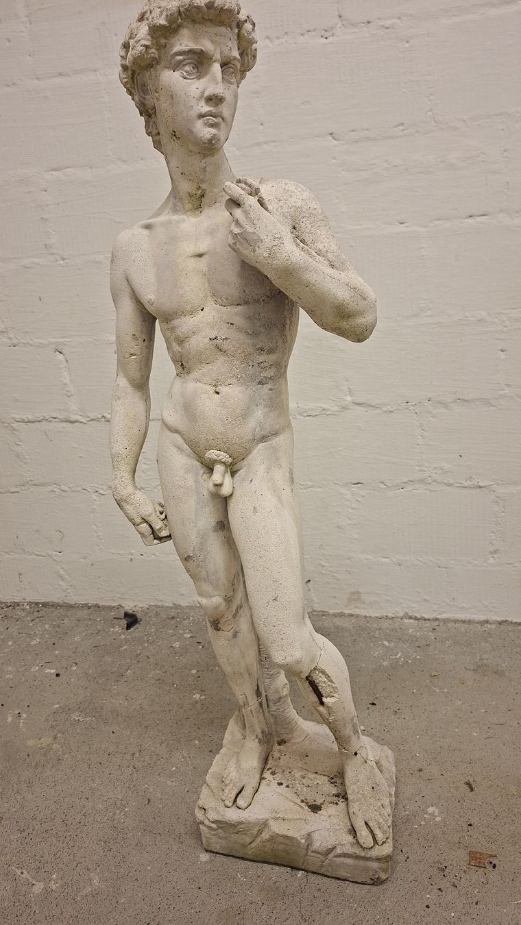 Tutte le decorazioni: Antiker Dävid von Michelangelo Figur, steinguss, gartenfigur – Usato da Adliswil venduto da daw_f26j 1