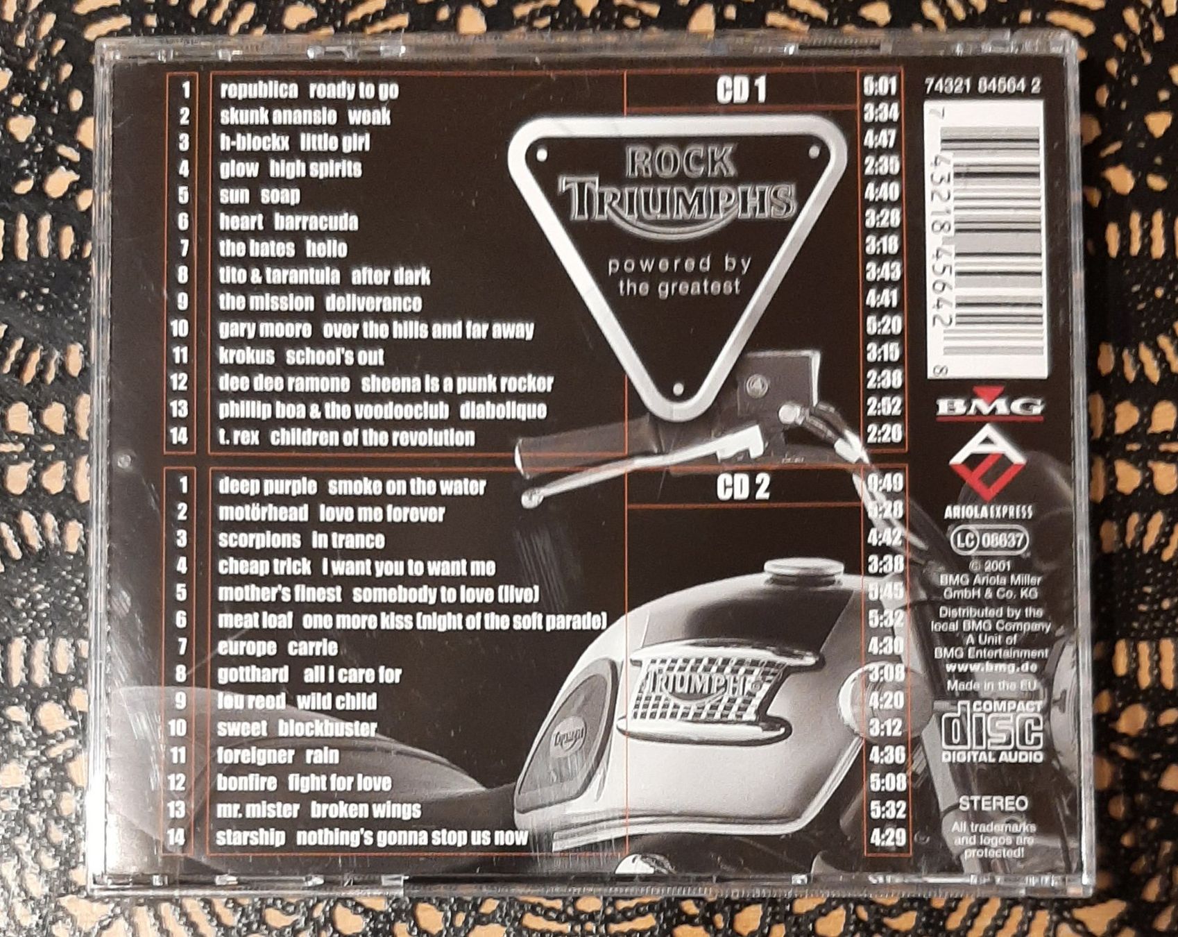 CD: Rock Triumphs Vol.2, 2CD Rock Compilation 2001 – Usato da Schönenberg TG venduto da breiti12 1