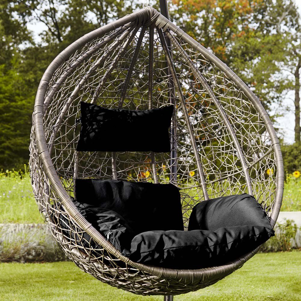 Poltrone pensili da giardino: 21362 - Polyrattan Hängesessel CUBA - SCHWARZ – Nuovo e nell'imballaggio originale da Wallenwil venduto da toesstal-vertrieb 3