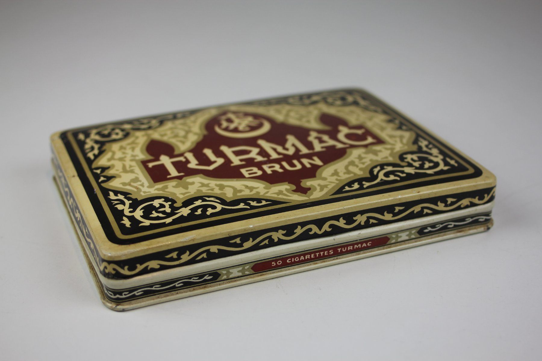Barattoli: Vintage Turmac Brun Metallbox – Usato da Basel venduto da IRMAundFRED 2