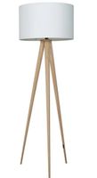 Tripod Floor Lamp Wood Shade - Original price 255 CHF