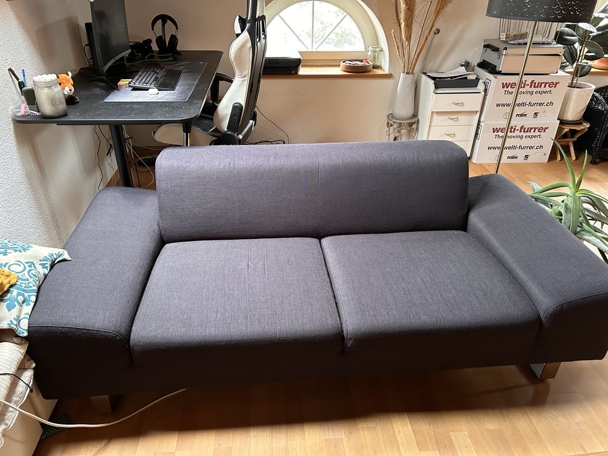 Divani: Gemütliches Sofa schwarz – Usato da Dättwil AG venduto da DanielDuerr 1
