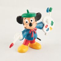 Vintage Bully Mickey Mouse als Maler W. Germany Handbemalt