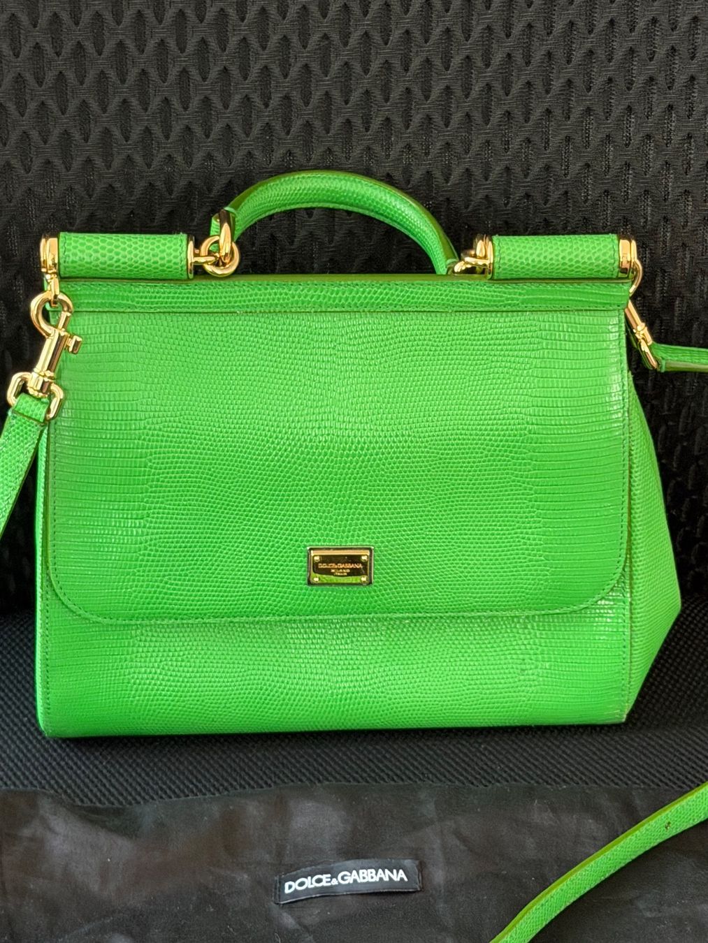Dolce & Gabbana Taschen für Damen: Dolce & Gabbana Sicily Handtasche Lizard optik Leder – Gebraucht aus Basel von Blausara707 2