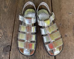 Sandalen silber von ZARA / NEU / Grösse: 40