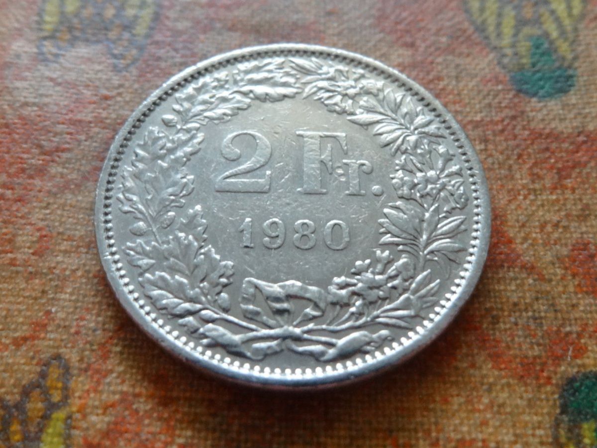 Tutti le monete: 2 Fr. 1980 – Usato da Romanel-sur-Lausanne venduto da Swift13