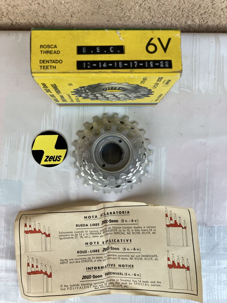 Pezzi di ricambio: NOS Zeus 2000 6-speed freewheel – Usato da Trimbach venduto da cendira 7