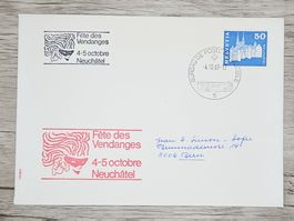 CL18 Enveloppe + Timbre Suisse 1969