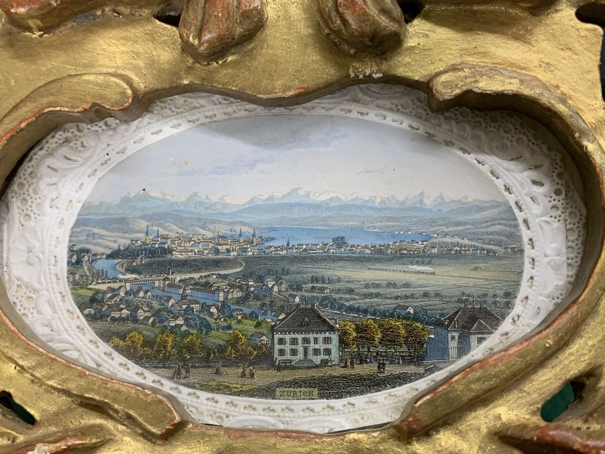 Gemälde: Zürich Aquatinta Radierung  – Gebraucht aus Wolfhalden von SecondAntique
