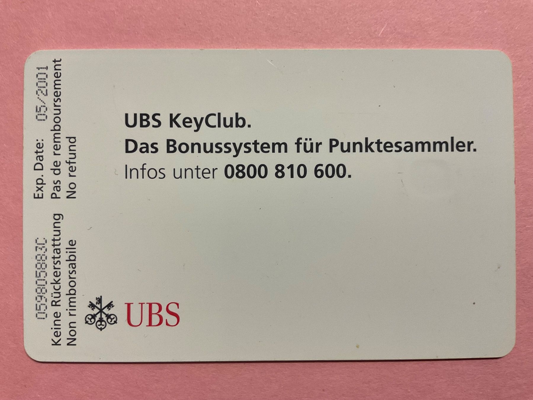 Swisscom Cartes de téléphone: Taxcard UBS Flugzeug – D'occasion à Winterthur par Grap75 1