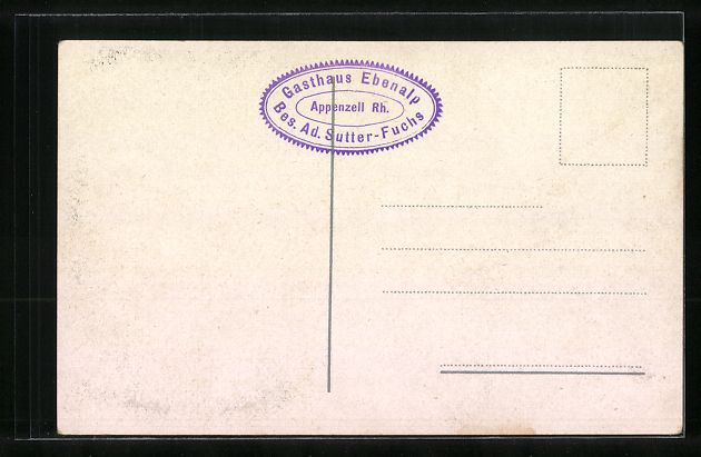 Cartoline postali: Säntis, Gasthaus Schäfler mit Blick zu – Usato da Berlin venduto da bartko-reher 1