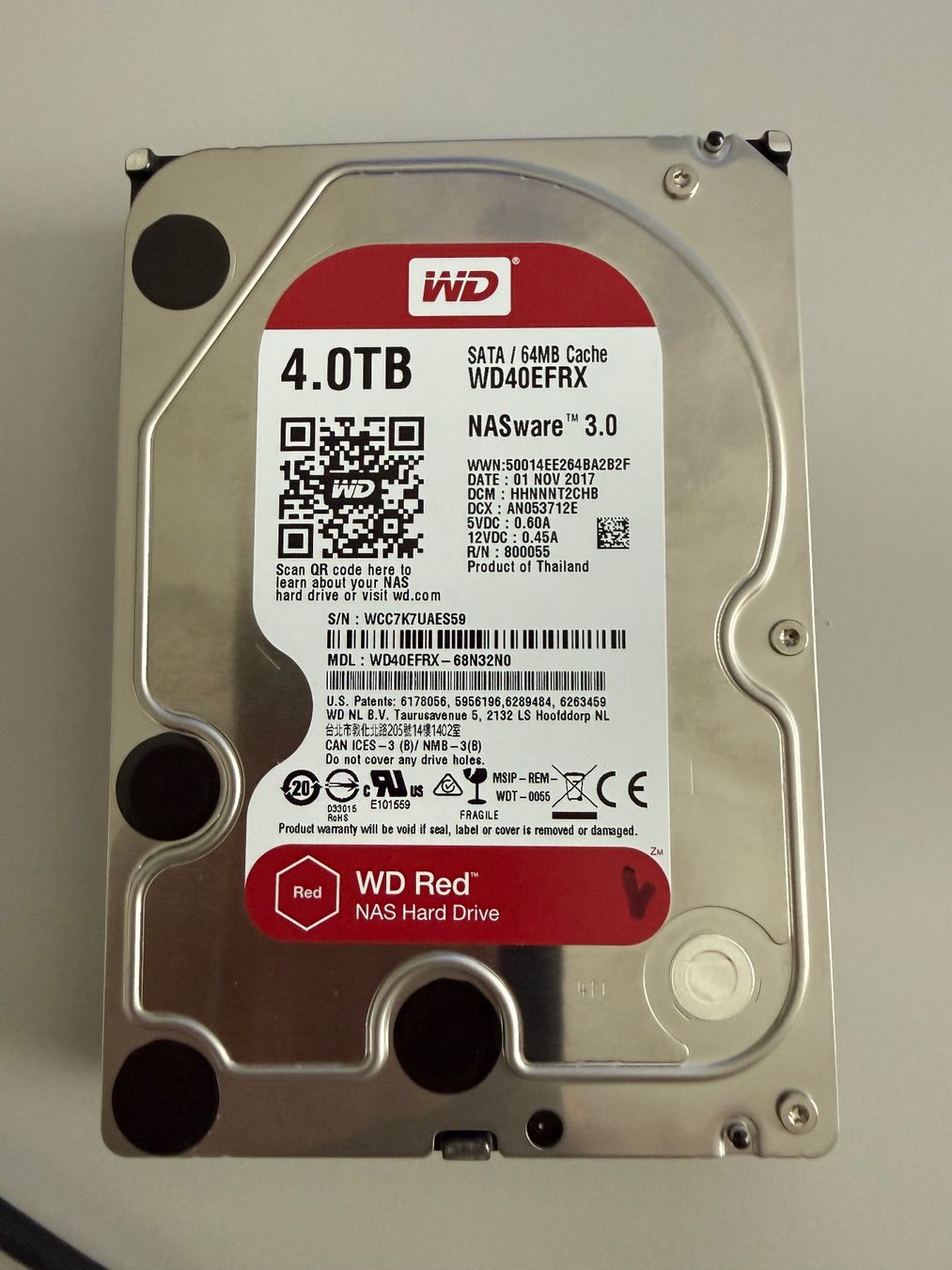 Western Digital Dischi rigidi: WD Red 4TB NASware 3.0 – Usato da Lausanne venduto da DBX-JACK