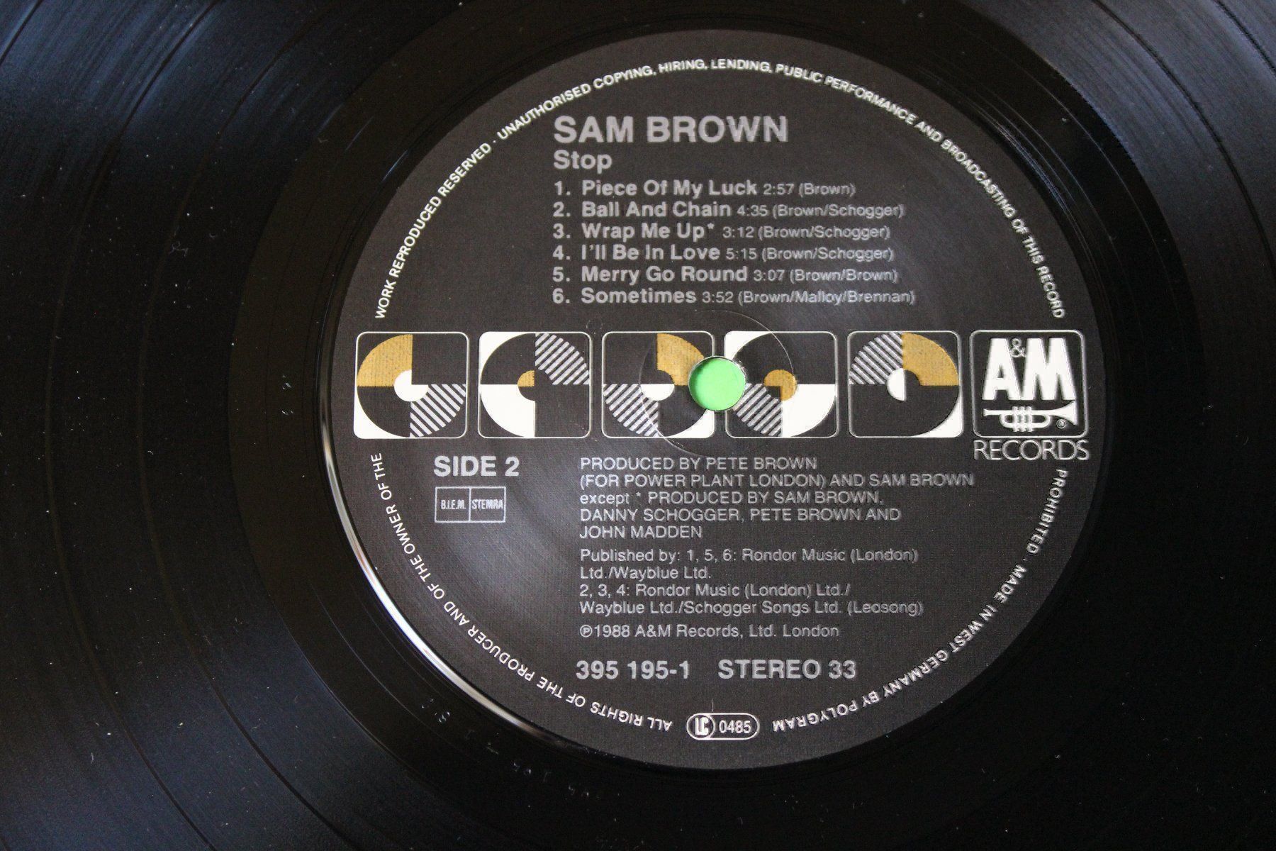 Vinyles: Sam Brown - Stop! LP Vinyl 1988 – D'occasion à Tübach par JamesStone 5