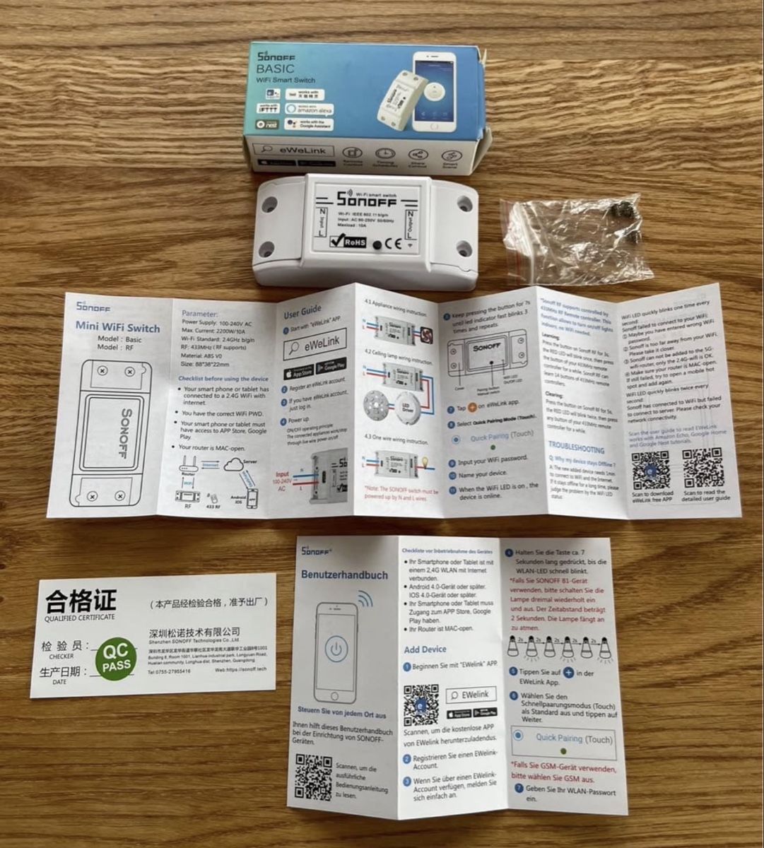 Sonoff Interruttori: SONOFF BASIC WiFi Wireless Smart Switch Smart Home Smarthome – Usato da Gelterkinden venduto da murattibox 1
