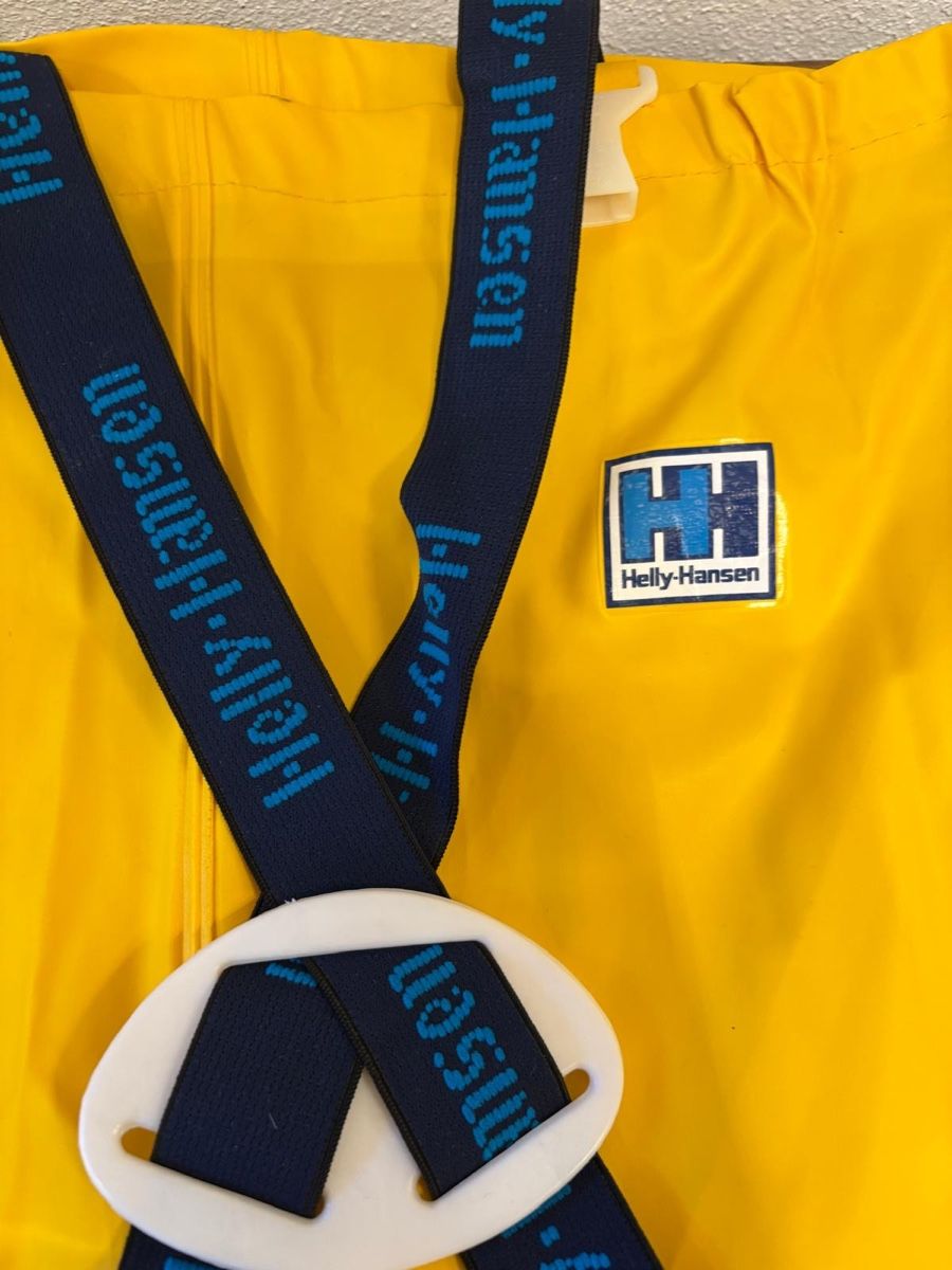 Helly Hansen Pantaloni: Vintage Regenhose Marke Helly Hansen – Usato da Davos Frauenkirch venduto da p.lugnan 1