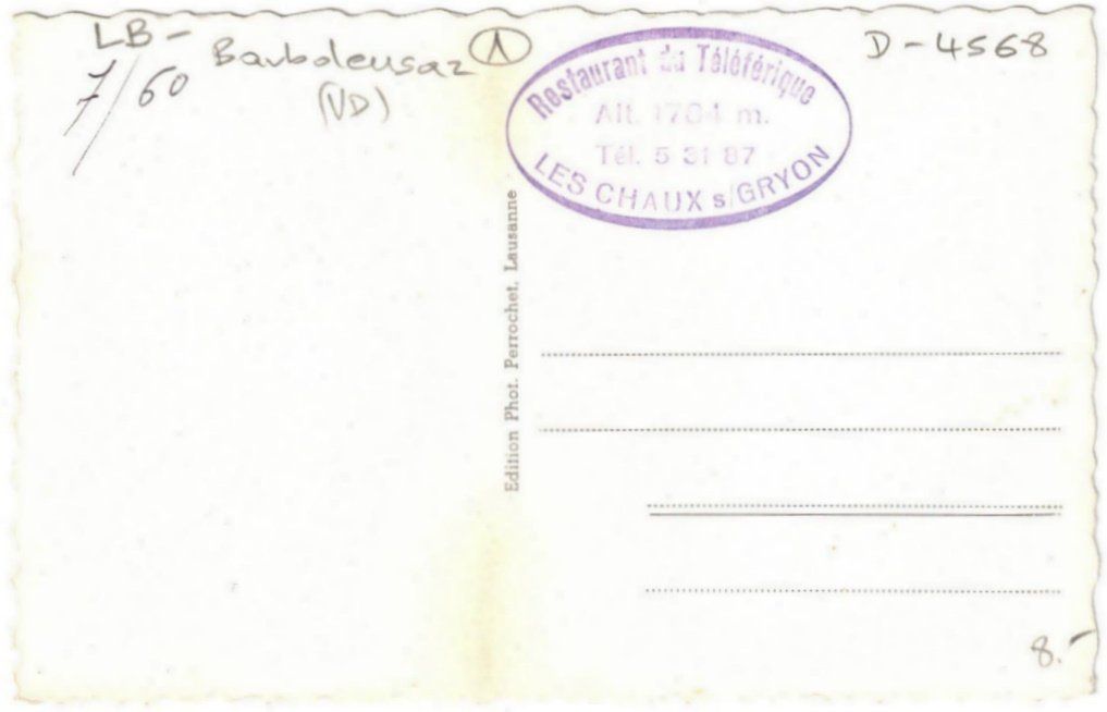 Cartes postales: Gryon - Gondelbahn Barboleusaz--Les Chaux – D'occasion à Binningen par Mountainrider 1