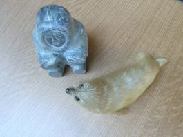 Orginal Inuitkunst und Pelzrobbe