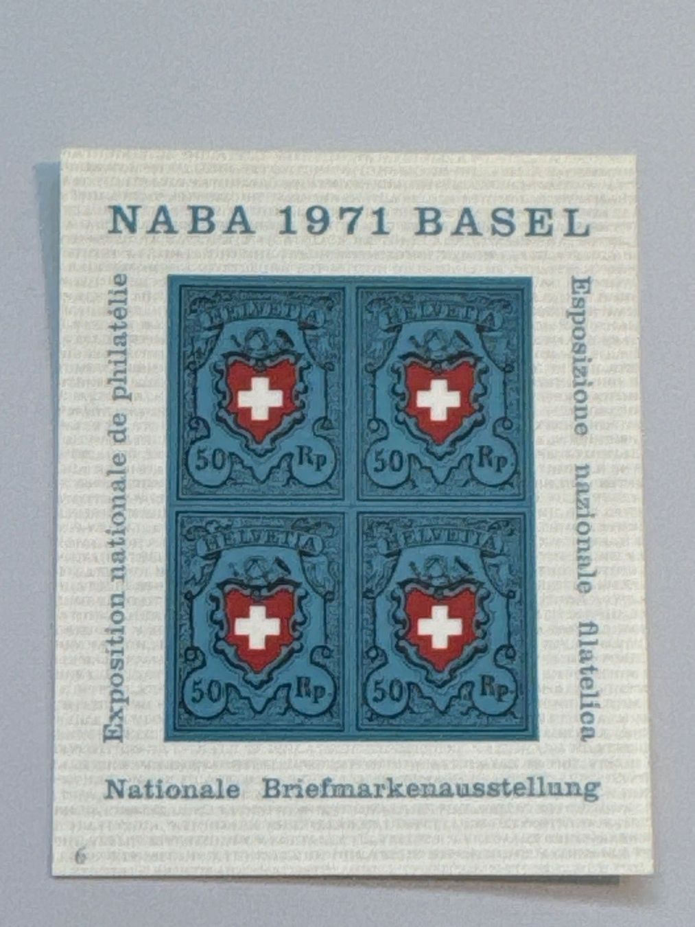 Alle Briefmarken: 1971 NABA Basel, postfrisch – Gebraucht aus Küssnacht am Rigi von POSTOMASTER