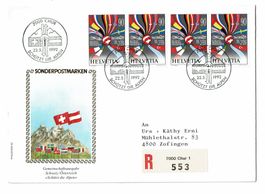 Sonderpostmarken Gemeinschaftsaus. Schweiz-Oesterreich FDC