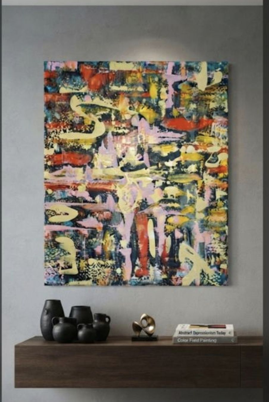 Gemälde: Gemälde " Farbig" handmade 60×80 – Neu (gemäss Beschreibung) aus Riehen von Steinbock1970