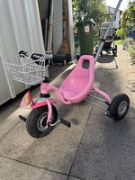 PUKY Dreirad für Kinder  rosa mit Schiebestange & Korb
