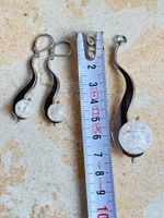 Elegante Edelstahl Ohrringe plus Anhänger mit Kugeln