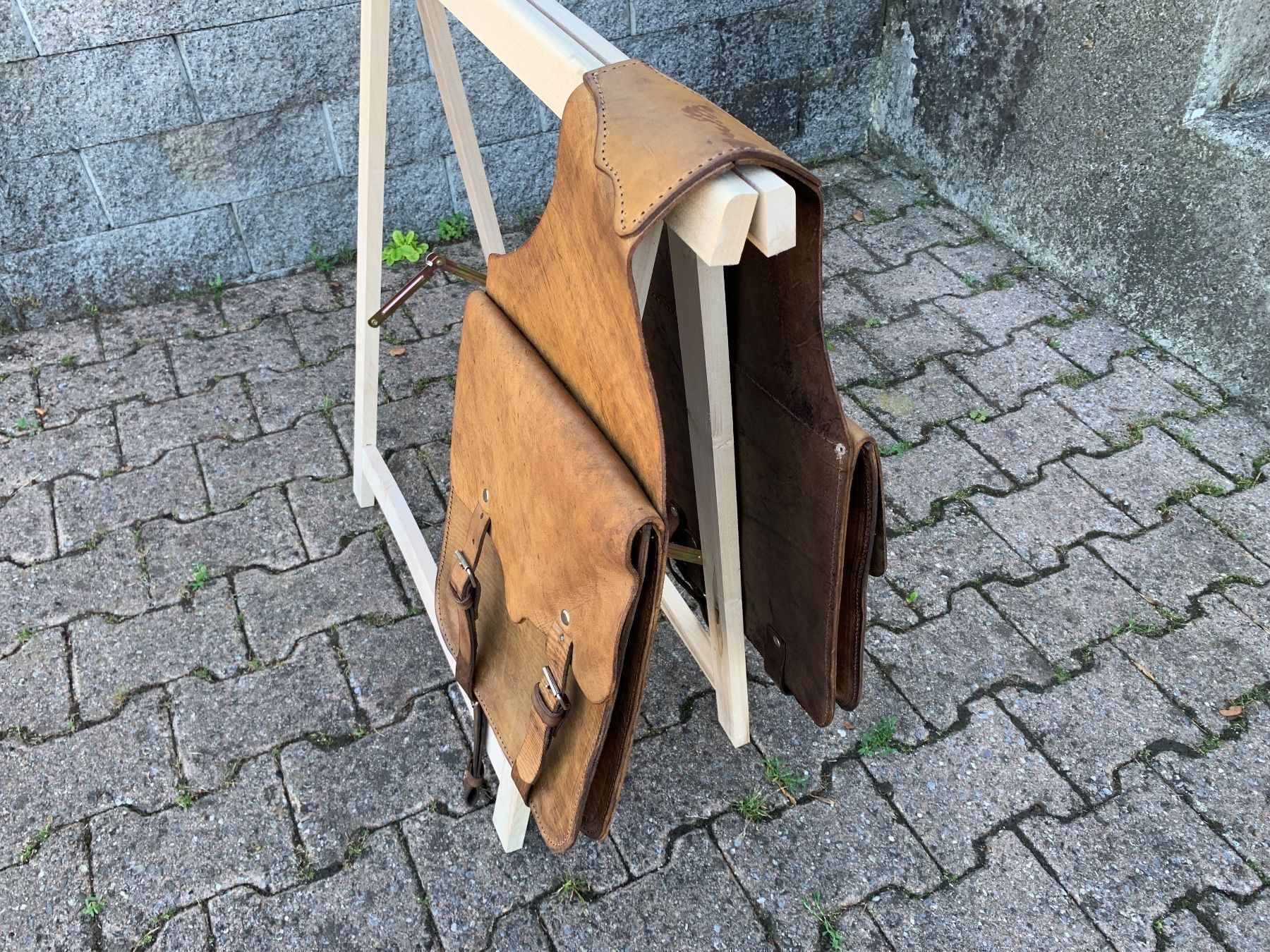 Mofas: schöne Satteltaschen aus Leder – Gebraucht aus Feldbach von Olive1 2