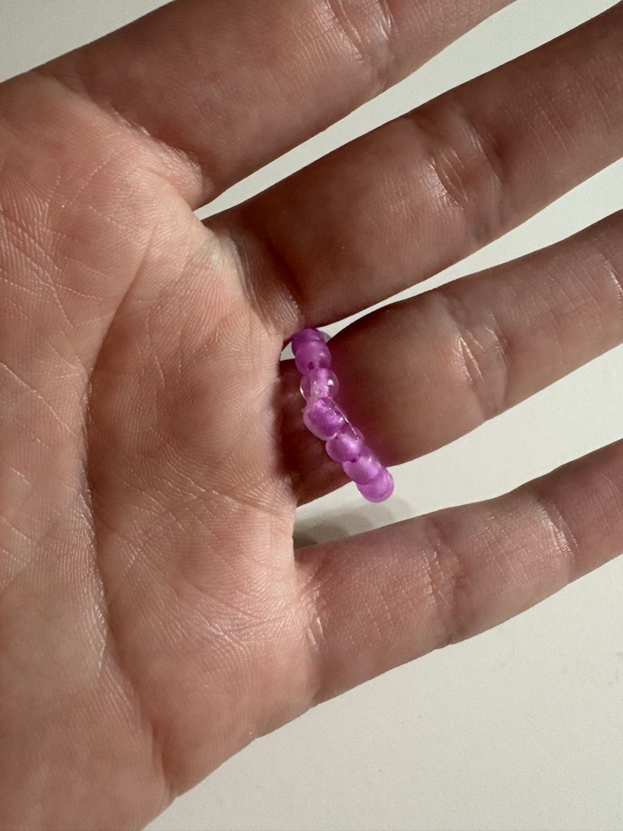 Ringe: Sommerlicher Perlenring in Lila, neu – Neu (gemäss Beschreibung) aus Winterthur von nik_pr58 2