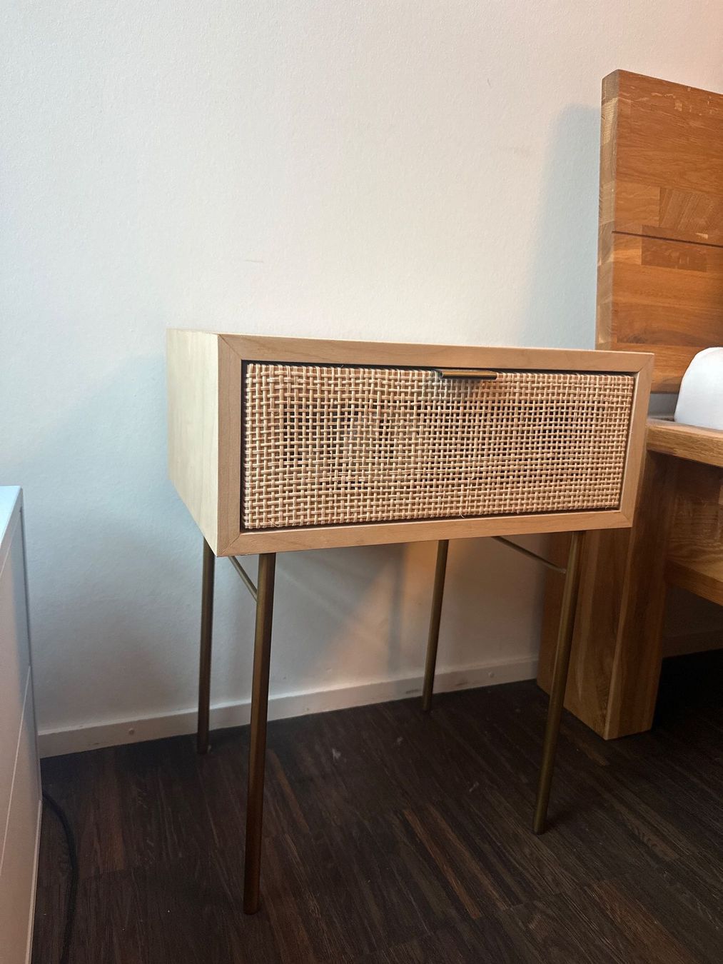 Comodini: 2 Nachttische  Holz/Rattan – Usato da Basel venduto da sch_l2d9 1