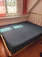 Designer Metall Bett MADE in Messingoptik