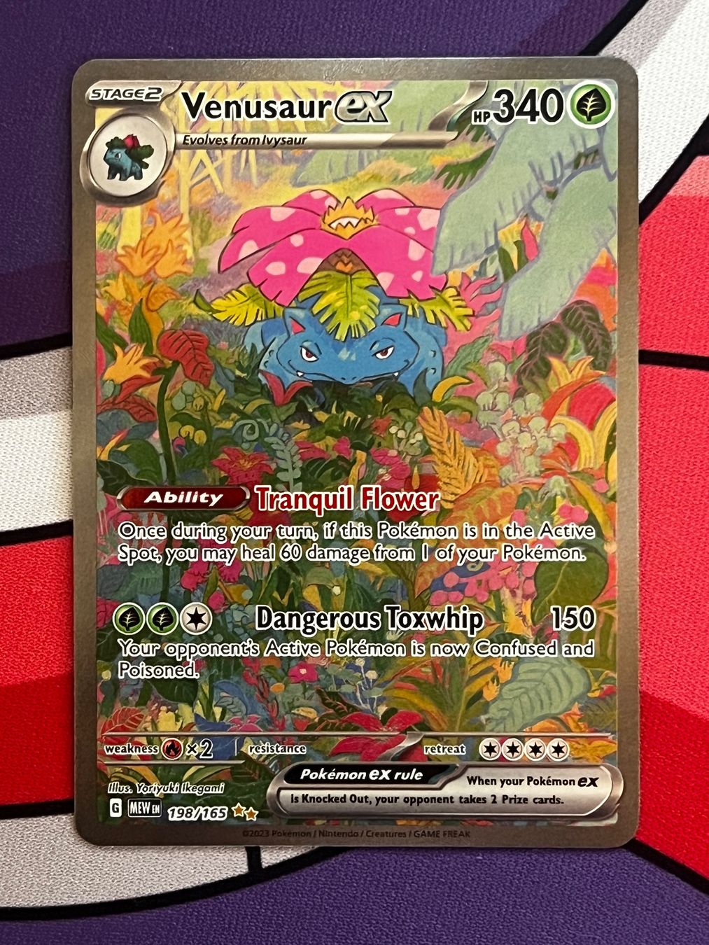 Pokémon Carte collezionabili: Venusaur EX Special illustration Rare 151 #198 – Usato da Castel San Pietro venduto da ves_2tns