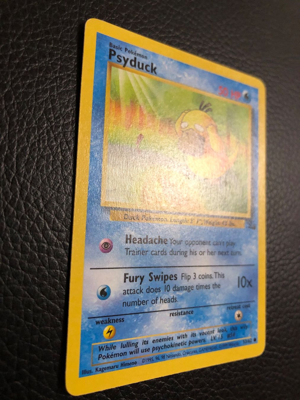 Pokémon Carte collezionabili: Fossil Psyduck 53/62 Ab 1 – Usato da Paradiso venduto da Pkmn10 1