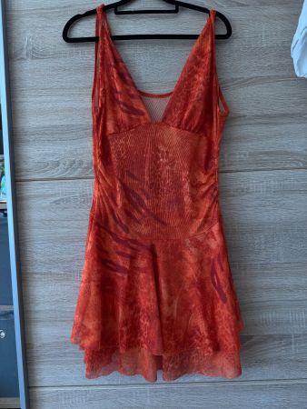 Robe orange estivale