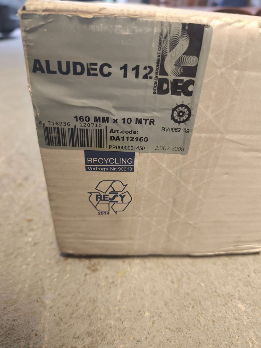 Lüftung: Aluminiumschlauch – Neu und originalverpackt aus Bauma von Baumgartner04 2