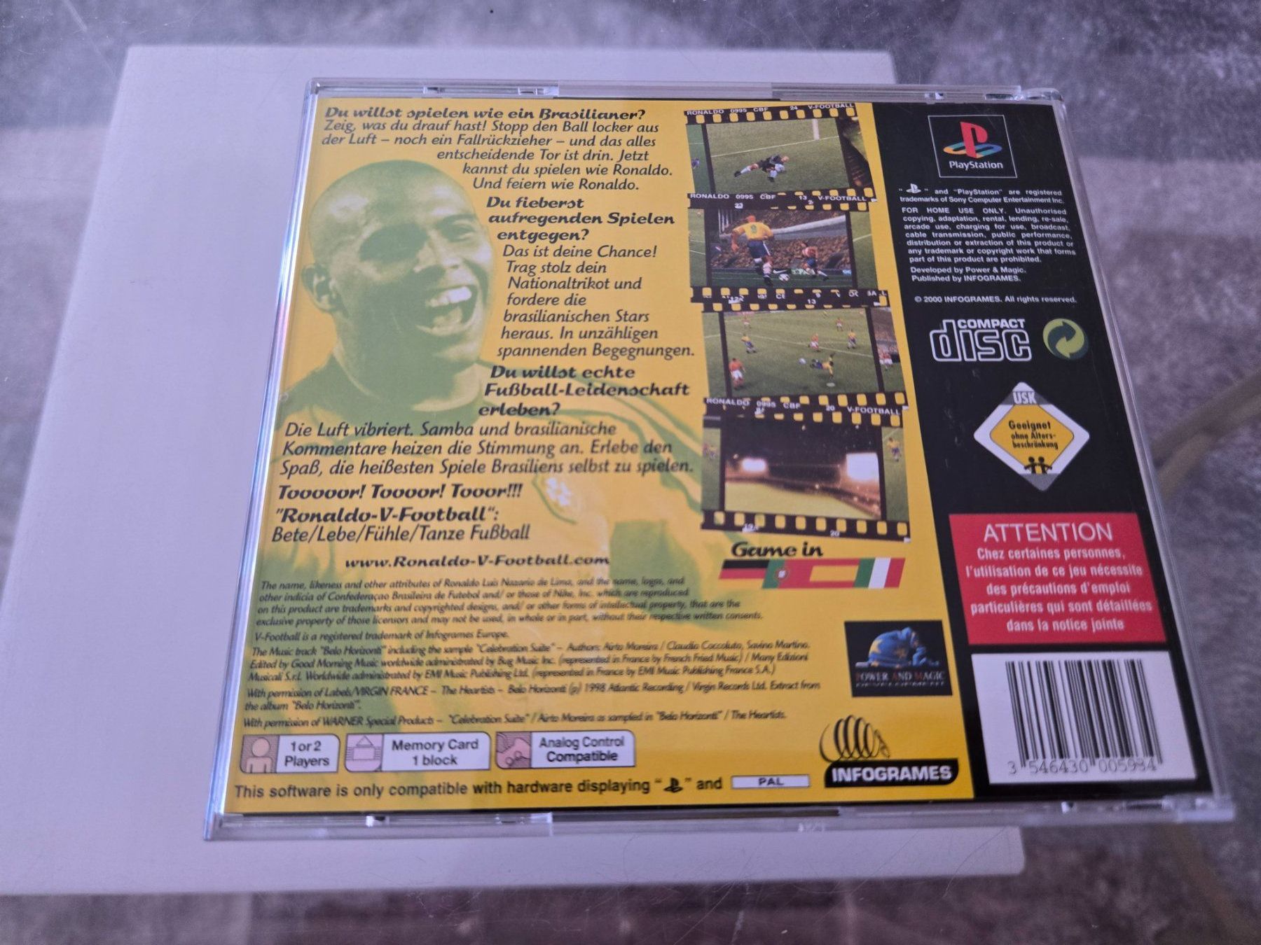 Giochi: Ronaldo V-Football PS1 – Usato da Bussigny venduto da Kfdlt 1