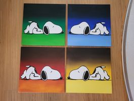 Snoopy Bilder Set - 4-teilig auf Leinwand
