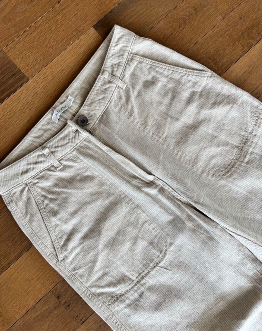Hessnatur Pantaloni: Hessnatur Hose - Gr. 36 - Baumwolle/Leinen – Usato da Netstal venduto da gapow 1