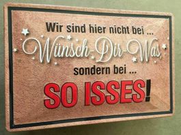 Blechschild 3D-WÜNSCH DIR WAS