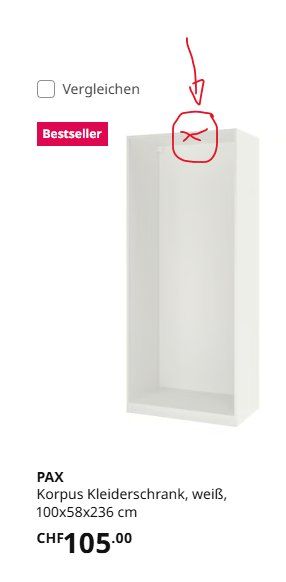 Ikea Schränke: PAX Kasten 100x58x236 – Neu (gemäss Beschreibung) aus Jona von Rid1 1