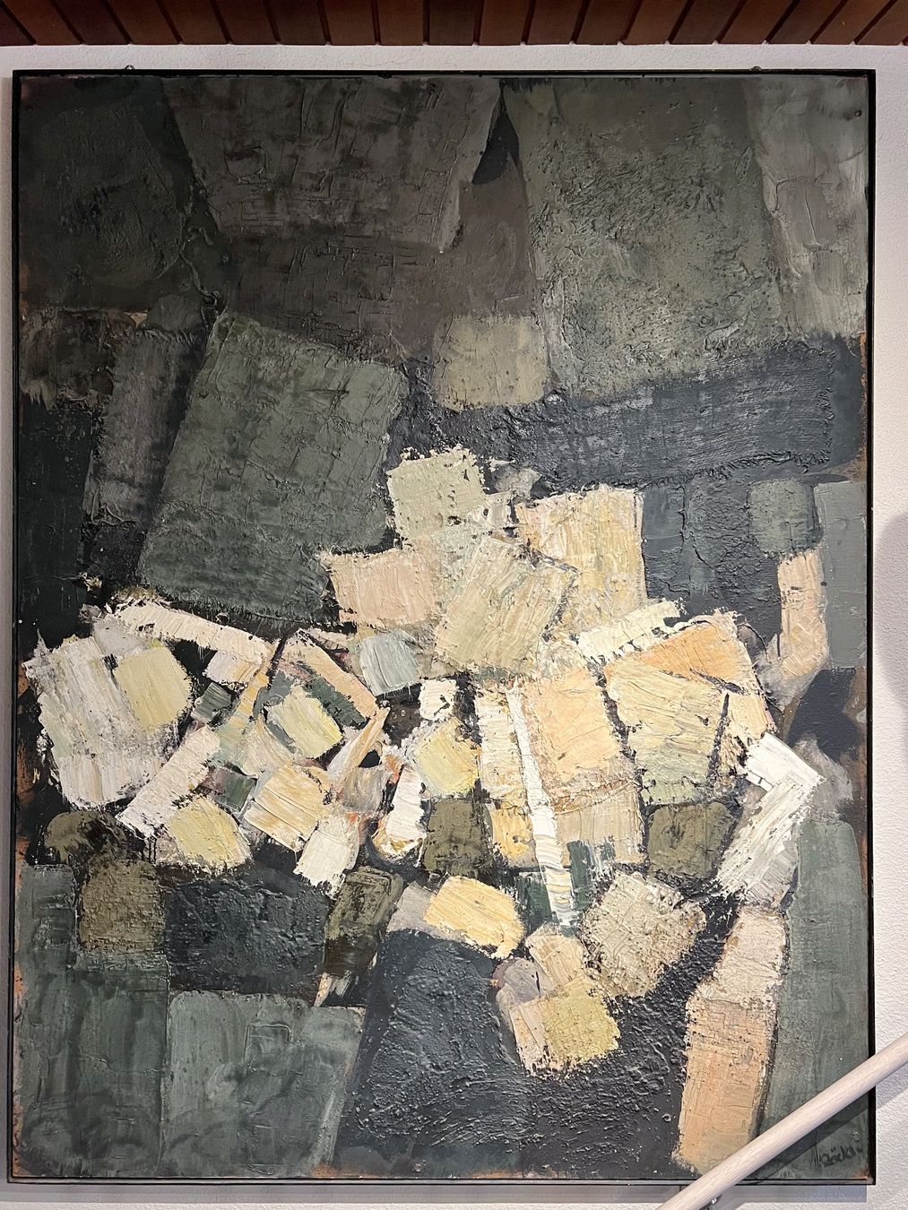 Dipinti: Paul Stöckli "Komposition 01" - Grossformatiges Gemälde – Usato da Sennhof venduto da Johnbest 1