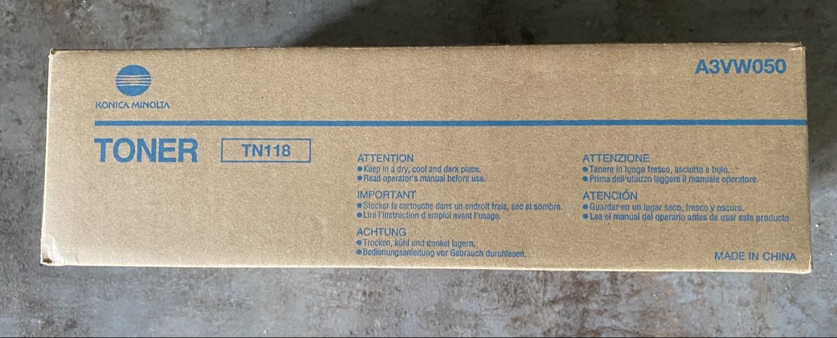 Konica Cartucce per stampanti & toner: TONER TN118 – Nuovo e nell'imballaggio originale da Untersiggenthal venduto da Forel2000 1