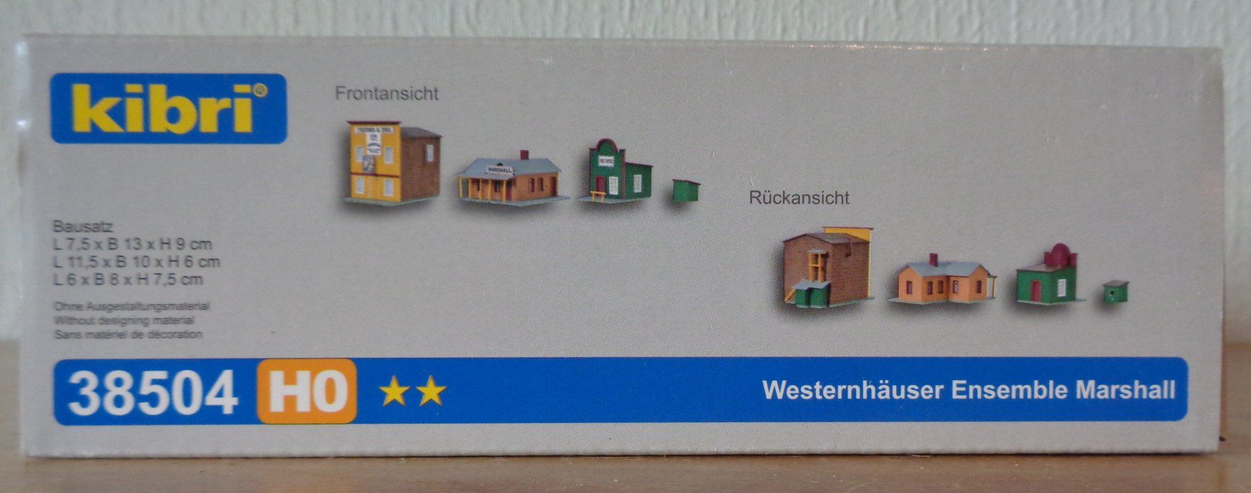 Kibri Modelleisenbahnen: Kibri 38504, Westernhäuser Ensemble Marshall, H0 – Neu und originalverpackt aus Arbon von lyres 2