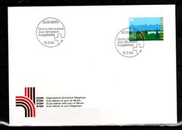 1994 - FDC/Werbemarken- 50 Jahre Eidg.Sportschule Magglingen