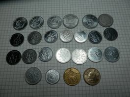 24 Münzen China, Taiwan, Vietnam