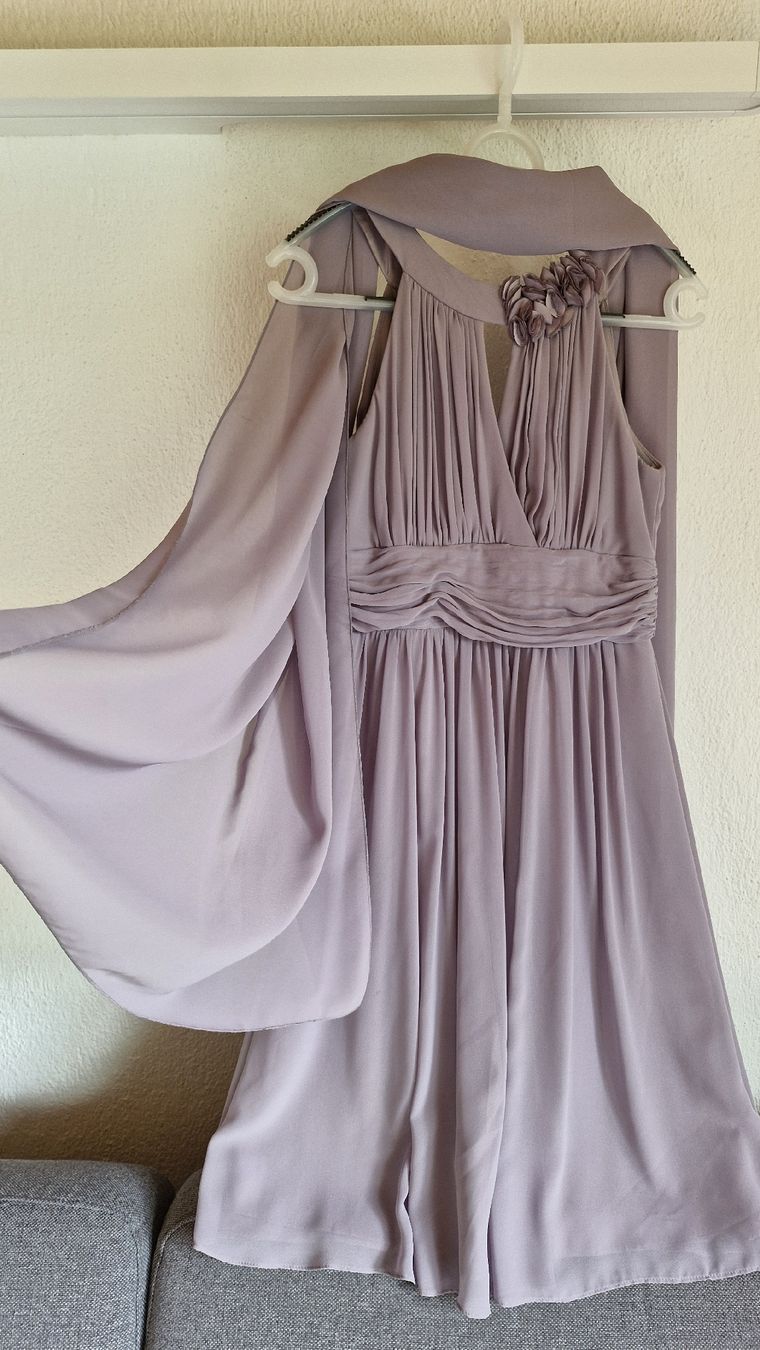 Vestiti: Lila Cocktailkleid 36 mit Schal – Usato da Forch venduto da nadinepalermo 2