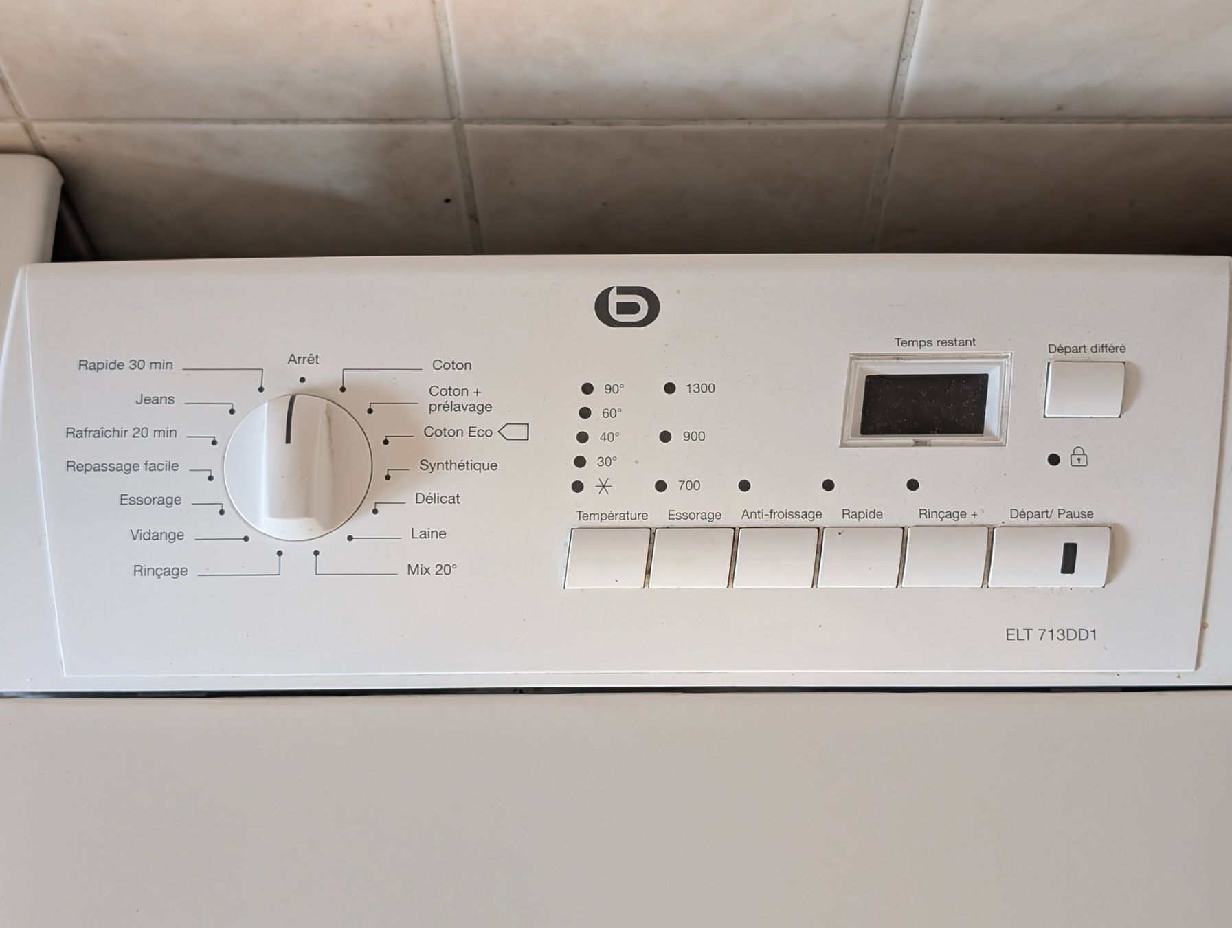 Waschmaschinen: Washing Machine Boulanger ELT 713DD1 – Gebraucht aus Genève von ssc263 2