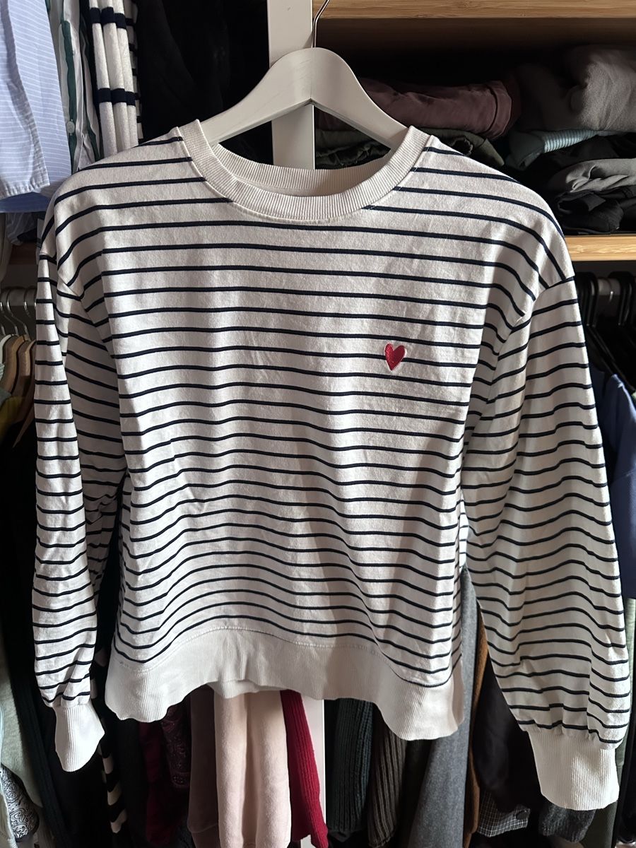Maglioni & Felpe: Pullover gestreift Gr. L, blauweiss Baumwolle – Usato da Münsingen venduto da Secondhand89