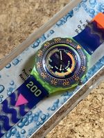 Swatch Scuba Uhr Gruen/Blau  Quarz